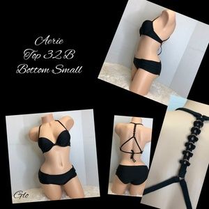 Aerie Black Swimsuit Set